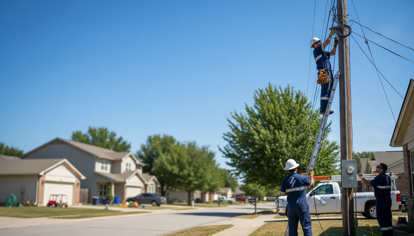 Residential electrician providing installation services in Davisville, WV